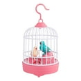 thumbnail image 1 of Juguete electrónico de jaula de pájaros de simulación, Mini juguete de pájaro cantando, juguetes musicales, pájaro eléctrico con Control de voz para Rosa, 1 of 8