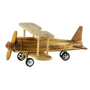 Wood Aircraft Airplane Ornament Toys Wood Tanker Aircraft Toys Kids Wood Toys Wooden Handicraft Supplies