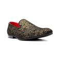 thumbnail image 2 of Men's Black and Gold Suede  Party Loafers By T.R. Premium  5665, 2 of 7