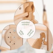 Goodevas 6-in-1 Wooden Swedish Wall & Slide Indoor Climbing Set for Kids Ages 2-12
