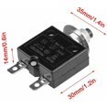 thumbnail image 5 of Disyuntor de 10 A, interruptor térmico de reinicio opcional, disyuntor de botón pulsador de protección de sobrecarga de corriente de 125-250 V CA 50 V CC, 5 of 5