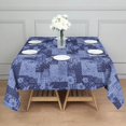 thumbnail image 3 of Pioneer Flower Floral Print Pattern Square Tablecloth, Waterproof Wipeable Spillproof Washable Table Cover for Home Kitchen Party Decor, 52"x52", 3 of 6
