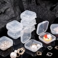 thumbnail image 3 of Mini Plastic Storage Box Square Transparent Organizer for Necklace Earrings Rings Jewelry Packaging Boxes Storager Container 50pcs, 3 of 6