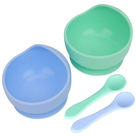 

2 Pack Baby Bowls Silicone Stay up Food Bowl for Kids and Toddlers with Improved Super Suction Base