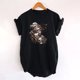 thumbnail image 2 of Mujeres Fahion Cuello redondo Mangas caídas Hombros Desgastados Estilo retro Camiseta Nupcial Verano Blusa Túnica Tops Fridja  bn2530, 2 of 4