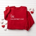 thumbnail image 5 of Valentine Sweatshirts For Kids Crew Neck Long Sleeve Cute Print Pullover Tops Casual Loose Stylish Clothes (2-3 Years, Red-C), 5 of 5