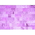 thumbnail image 1 of Ahgly Company Indoor Rectangle Patchwork Purple Transitional Area Rugs, 6' x 9', 1 of 4