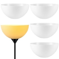 Tineasur Bowl Shape Lampshade White Plastic 4Pcs 9.82X4.91in