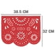thumbnail image 4 of Papel picado | Guirnaldas | enramado | 5 tiras de 5 metros | diseño de destellos tricolor con colores vibrantes | colores verde, blanco y rojo | decoración de plastico picado, 4 of 7