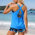 thumbnail image 6 of MuXiKeJi Clothes Three Piece Swimsuit for Women High Waist Tankini with Boyshorts Tummy Control Bathing Suits Summer Swimwear 2026, 6 of 8