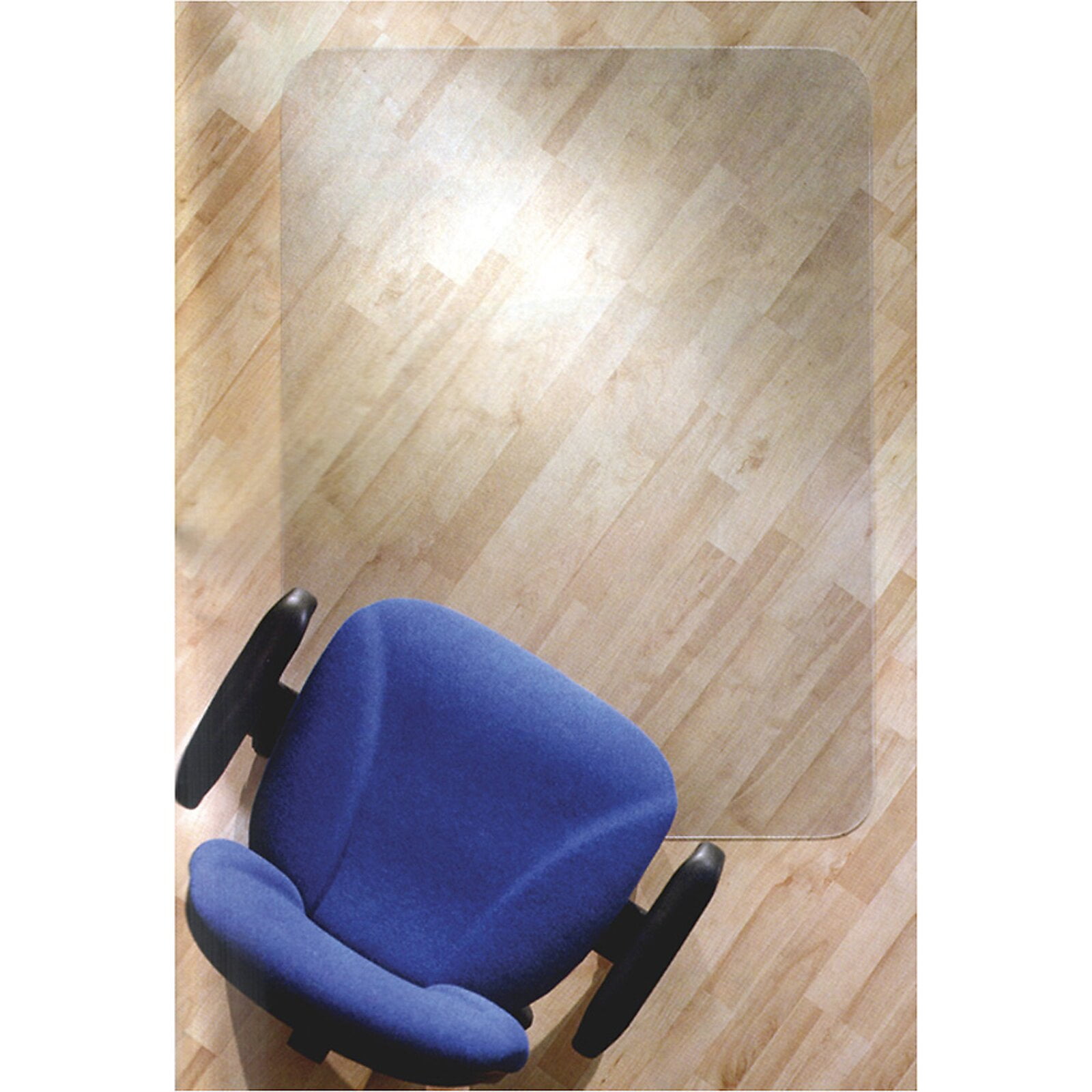 ClearTex Chair Mats for Hard Floors Straight Rectangular Chair Mat