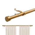 thumbnail image 1 of Barras de Cortina para Ventanas de 32 a 144 Pulgadas, Barra de Cortina con Tapas Decorativas, Juego de Barras de Cortina con Soportes, Estirable y Facil de instalar (32-144&rdquo;) (dorado, 32-144, 1 of 8