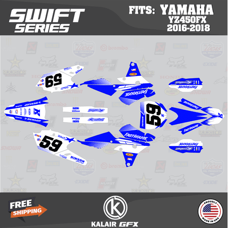 Kalair GFX Graphics Kit for Yamaha YZ450FX (2016-2018) Swift Series