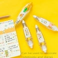 thumbnail image 7 of Humorouis Decorative Pens,DIY Cute Animals Press Type Decorative Pen,Strategicw Cute Animal Press Type Decorative Pens for Scrapbooking,Correction Tapes for Paper Craft Decoration (12), 7 of 7