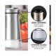 thumbnail image 4 of Salt and Pepper Shakers - Black & Silver Spice Dispenser with Pour Holes - Stainless Steel and Glass - 2 Bottle Set - Green, 4 of 5
