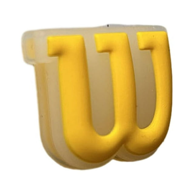 Wosthever Amortiguador de raqueta de gel de sílice - Formas realistas Materiales respetuosos con el medio ambiente Amortiguador amarillo Type1 NO1