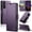 Purple, variant on For Samsung Galaxy A37 A57 Case with Card Holder, Wallet Case for Women Men with RFID Blocking, Durable Leather Kickstand Magnetic Clasp Shockproof Phone Case