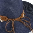 thumbnail image 4 of Straw Cowboy Hat for Women Men Girls Roll up Wide Brim Western Cowgirl Summer Beach Sun Hats, 4 of 6