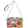 thumbnail image 2 of FORMRS Women Crossbody Purse with Chain Strap Vegan Leather Shoulder Handbag, Watercolor Tomatoes, 2 of 7