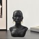 thumbnail image 3 of Exquisita escultura de busto de mujer africana, resina, cabeza de dama, Cabello Negro Sunnimix Escultura de resina, 3 of 7