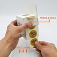 thumbnail image 4 of Infi-Touch 1.5" Kraft Round Natural kraft paper adhesive Stickers - 500 Ct. in Box, 4 of 6