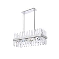 thumbnail image 5 of Serephina 30 inch crystal rectangle chandelier light in chrome, 5 of 9