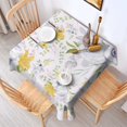 thumbnail image 4 of 60x60 Inch Waterproof Square Tablecloth, Thickened Polyester Table Cover for Dining & Parties, Floral Print, 4 of 6