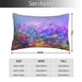 thumbnail image 4 of Disketp Pillow Covers Colorful Purple Cosmos Flower Pattern Throw Pillow Case Cushion Covers,Cushion For Bedroom,Couch,Home-20"X30", 4 of 9