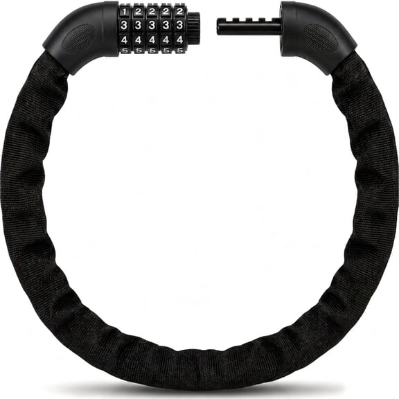 Bike Lock with Combination 3FT Bicycle Chain Lock Secure 5 Digit Resettable Heavy Duty Anti Theft Cable Locks for Bike Scooter Motorcycle Door Gate