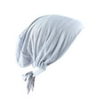 thumbnail image 1 of Women's Muslim Elastic Band Ethnic Hijab Solid Color Adjustable Small Cap Tube Cap Wrapped Turban Cap Lace Up, 1 of 3