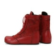 thumbnail image 6 of Bnwani Women Boots New Winter Fashion Toe Flat Ankle Versatile Casual Boot Red Size 7, 6 of 9