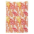 thumbnail image 3 of Ambesonne Hawaiian Tablecloth Rectangular Table Cover, Hibiscus Flowers Art, 60"x84", Vermilion and Yellow, 3 of 4