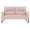 Pink, variant on 47" Small Loveseat Sofa Couch for Small Spaces,Corduroy Upholstered 2-Seater Love Seats for Apartment, Bedroom,Office,Pink 02