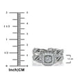 thumbnail image 5 of JeenMata Antique - Round Diamond - Edwardian Diamond Filigree Ring - Art Deco Style - Wedding Ring Set in 10K White Gold, 5 of 8