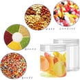 thumbnail image 4 of 4oz Clear Plastic Jars with Lids, Wide Mouth Empty Containers for Storage, Organizing Candy Beads Lotion Slime Cosmetics Spices, Transparent, 4 of 6