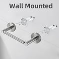 thumbnail image 3 of Toilet Paper Holder,304 Stainless Steel Double Post Pivoting Toilet Tissue Holder,Adjustable Change The Rolls Toilet Tissue Holder for Bathroom,Brushed Silver, 3 of 7