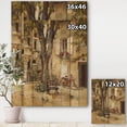 thumbnail image 3 of Designart Provence French Village I Country Print on Natural Pine Wood Art Print, 36" x 46", 3 of 3