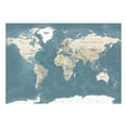 thumbnail image 2 of Tiptophomedecor Peel and Stick World Map  Wallpaper Wall Mural - World Map in Soft Colours - Removable Wall Decals, 2 of 3