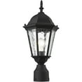 thumbnail image 4 of 1 Light TBK Outdoor Post Lantern Pendant Lighting Fixture with Clear Water Glass Shade backed with Cast Aluminum material for patio, front porch, entryway and more, 4 of 6