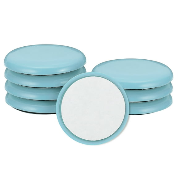 50mm Furniture Sliders, 8pcs Furniture Movers Sliders Round Gliders Self-adhesive for Carpet Heavy Furniture Floor Protectors Surface Table Desk Sofa, Blue