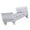White, variant on 1/12 Scale Dollhouses Single Bed Model Furniture Scene Display Accessory for 15cm Dolls Victorian Vintage Styles Bed