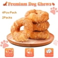 thumbnail image 6 of 8PCS Natural Chicken Wrapped Cowhide Dog Chews – Long-Lasting Teething Donut Treats for Dogs, 6 of 6