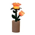 thumbnail image 4 of Lámpara de escritorio con forma de flor, bloques de construcción, lámpara de flores, adorno de escritorio, luz ambiental para armario de guardería, Rosa, 4 of 7