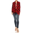 thumbnail image 4 of Women's Printed Open Front Cardigan with Asymmetric Hem Sizes S to 3XL, 4 of 5