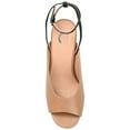 thumbnail image 4 of Journee Womens Calypso Buckle Ankle Strap Block Heel Sandals, 4 of 8