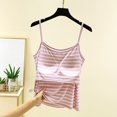 thumbnail image 4 of Yubnlvae Adjustable Shelf Bra Tank Tops - Women's Yoga & Workout Camisoles (Seamless Layering, Padded Support) Pink M, 4 of 6