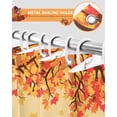thumbnail image 4 of Fall Maple Leaf Shower Curtain Set ，Waterproof Fabric Shower Curtains Thanksgiving Leaves Shower Curtains for Bathroom,Bathroom Decor 72"x72", 4 of 7