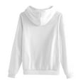 thumbnail image 4 of BDPORKAS Women's Hoodies and Sweatshirts Zip up Zipper Jacket Sweatshirt for Women Casual Long Sleeve Plain Pullover Tops White, 4 of 5