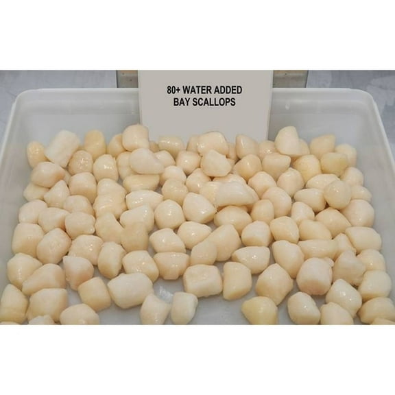 Frozen Seafood Processed Scallop - 80/100, 5 Pound -- 6 per case