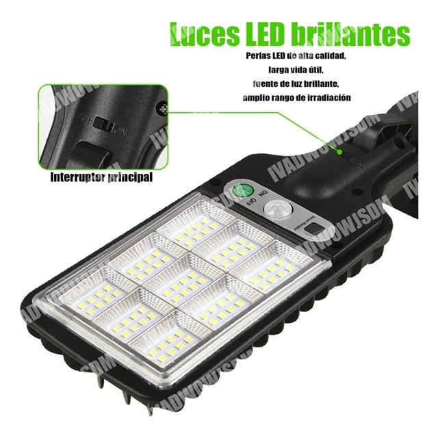 4pack De Lampara Solar Al Aire Libre Super Brillante 3 Modos
